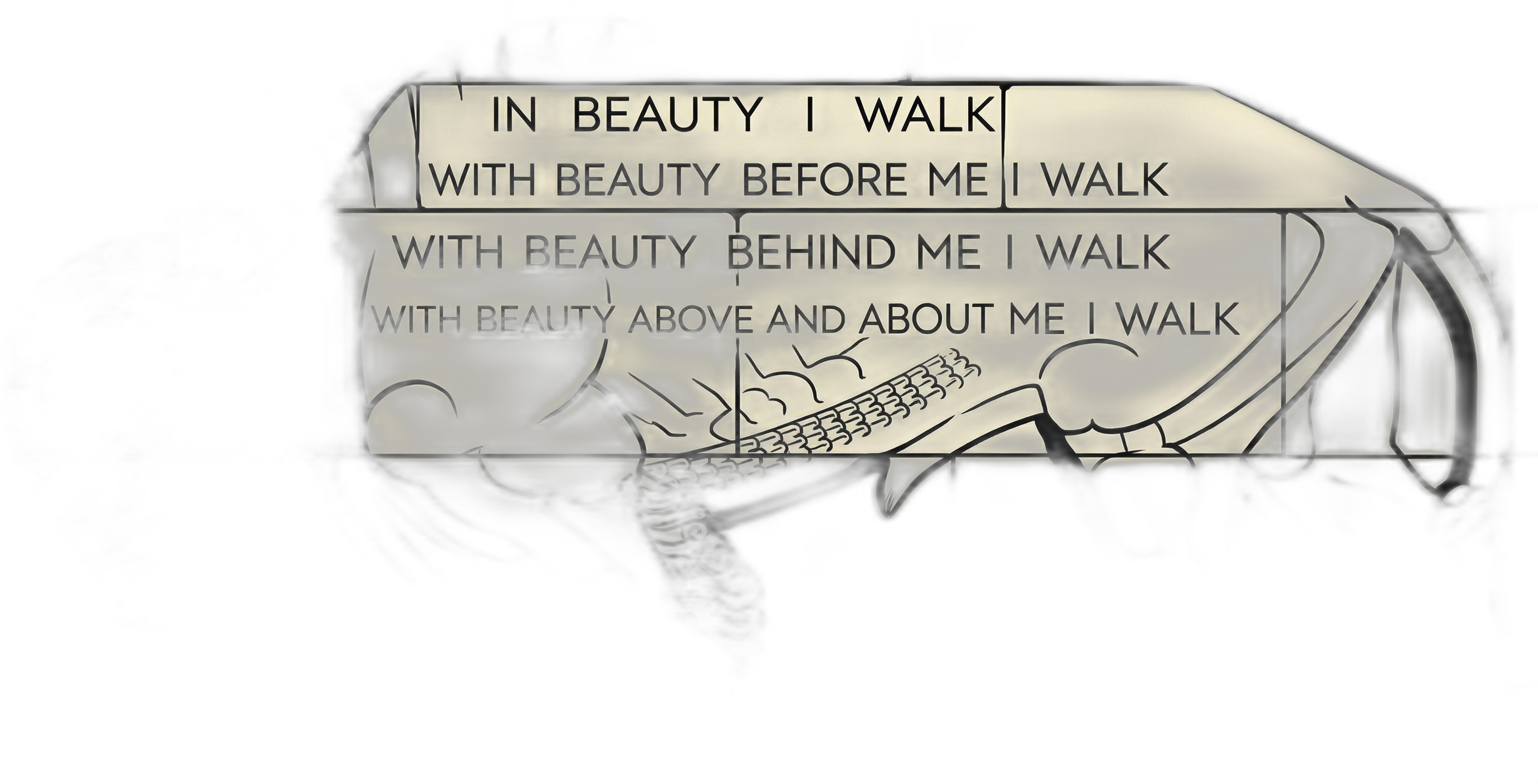 Male Buffalo Beauty Inscription — Capitol Series Print